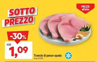 DPiù Trancio Di Pesce Spada offerta