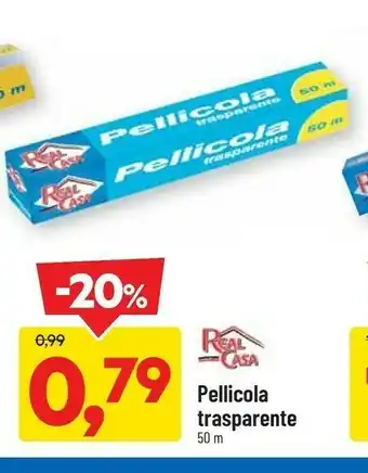 DPiù Real Casa Pellicola Trasparente 50 M offerta
