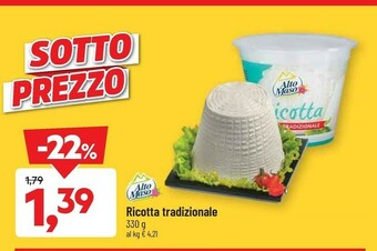 DPiù Alto Maso - Ricotta Fresca Tradizionale offerta
