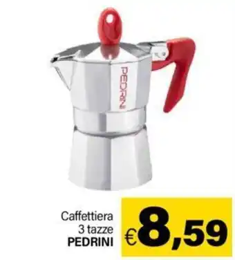 Ard Discount Caffettiera 3 tazze PEDRINI offerta