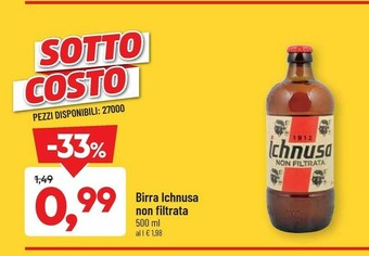 DPiù Ichnusa Birra offerta