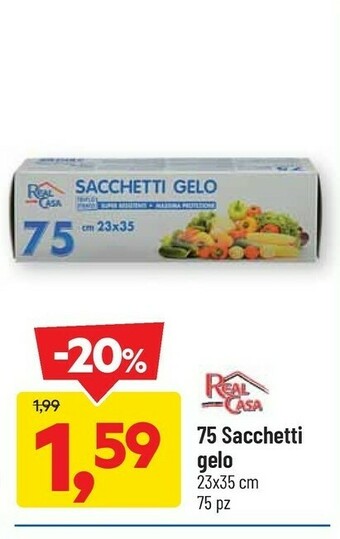 DPiù Real Casa 75 Sacchetti Gelo offerta