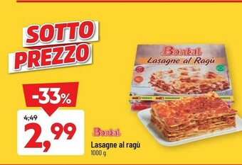 DPiù Bontal Lasagne Al Ragù offerta