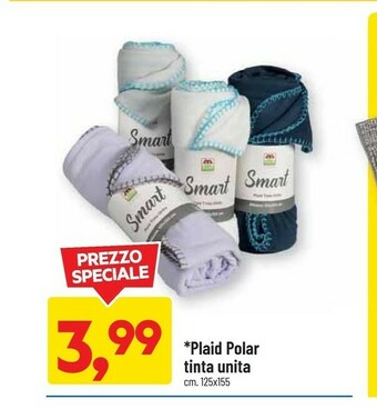 DPiù Plaid Polar Tinta Unita offerta