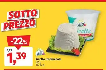 DPiù Alto Maso - Ricotta Fresca Tradizionale offerta