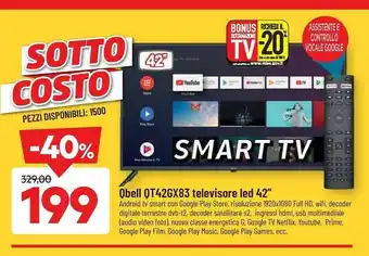 Qbell Qt42gx83 Televisore Led 42"