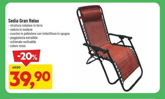 DPiù Sedie pieghevoli offerta