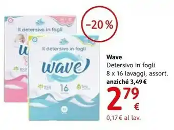 dm drogerie markt Wave Detersivo lavatrice offerta