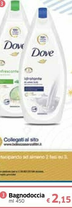 Famila Dove Bagnoschiuma offerta
