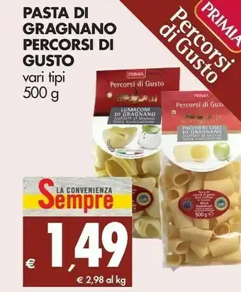 Tigros Pasta Di Gragnano Percorsi Di Gusto offerta