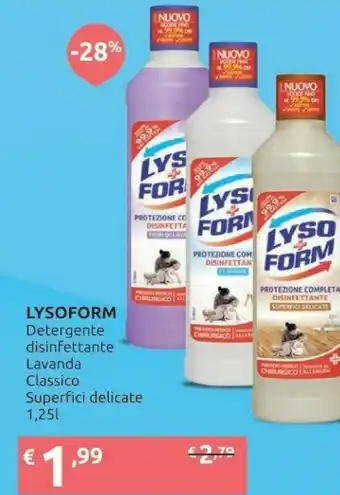 Ipersoap Lysoform Detergente Disinfettante Lavanda Classico offerta