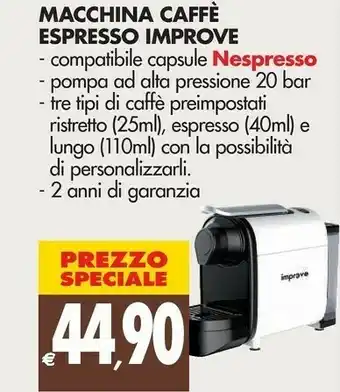 Tigros Nespresso Pixie D61 Macchina Per Caffè Macchina Per Espresso 0,7 L Automatica offerta