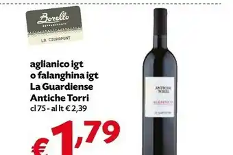 La guardiense Aglianico Igt