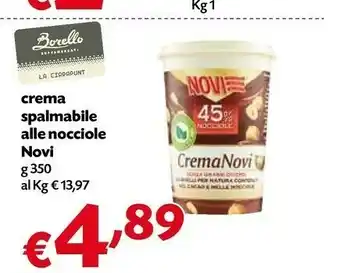 Borello Supermercati Novi Crema Spalmabile Alle Nocciole offerta