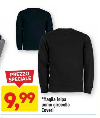 DPiù Coveri Maglia Felpa Uomo Girocollo offerta