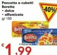 Despar Fratelli Beretta - Pancetta Affumicata A Cubetti 150 G(ml) offerta