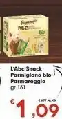 Despar Parmareggio L'ABC Snack Parmigiano Bio offerta