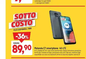 DPiù Motorola E7 Smartphone 4g-lte offerta