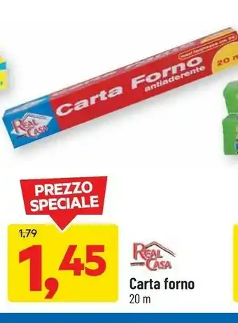 DPiù Real Casa Carta Forno 20 M offerta