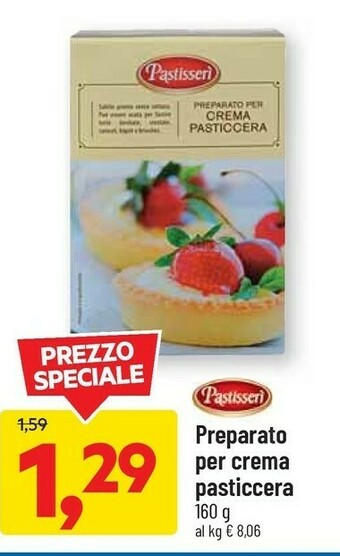 DPiù Pastisserì Pastisseri Preparato Per Crema 160 G offerta