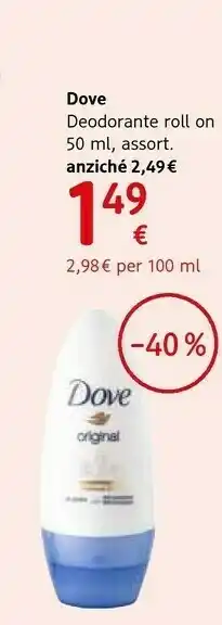 dm drogerie markt Dove Deodorante offerta