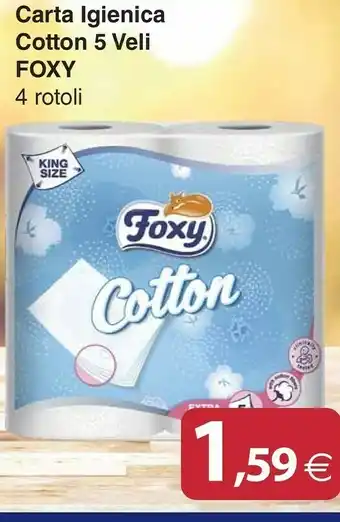 Docks Cash&Carry Foxy Carta igienica offerta