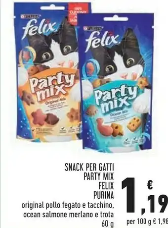 Conad Superstore Purina Snack Per Gatti Party Mix offerta