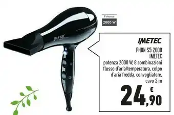 Conad Superstore Imetec BELLISSIMA S5 2000 2000W Nero offerta