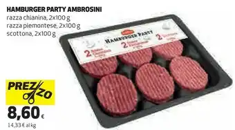 Coop Ambrosini Hamburger Party Razza Chianina/ Razza Piemontese/ Scottona offerta