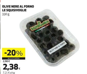 Coop Le squisivoglie Olive Nere Al Forno offerta