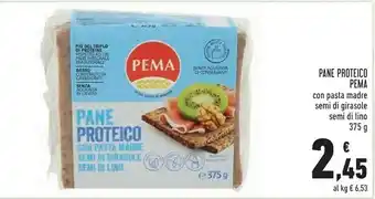 Conad Superstore Pema Pane Proteico Con Segale, Semi Di Girasole E Semi Di Lino 375 G(ml) offerta