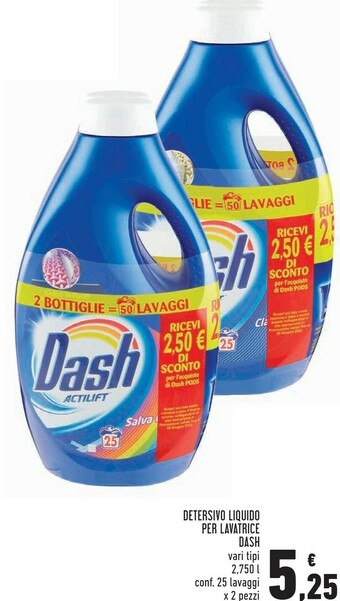 Conad Superstore Dash Detersivo Liquido Per Lavatrice offerta