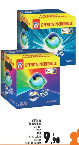 Conad Superstore Dash Detersivo Per Lavatrice All In 1 Pods offerta