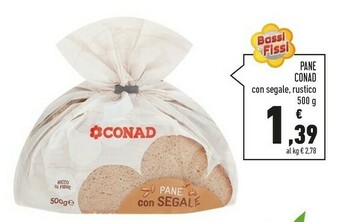 Conad Conad - Pane Rustico 500 G(ml) offerta