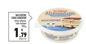 Conad Conad Alimentum Mascarpone offerta