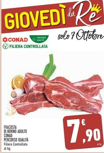 Conad Conad Fracosta Di Bovino Adulto Percorso Qualita offerta