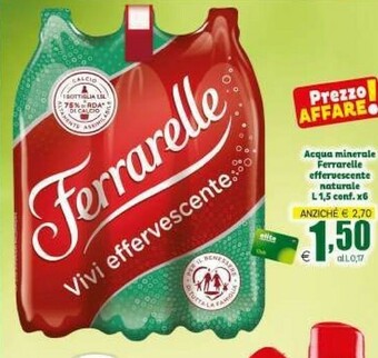 Ferrarelle Acqua Minerale Effervescente Naturale