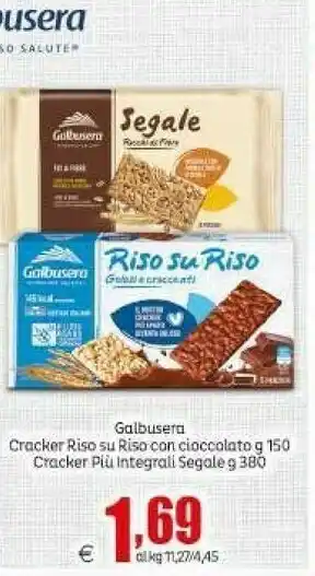 Elite Galbusera Riso Su Riso Cracker Integrali Con Riso Soffiato Italiano 380 G(ml) offerta