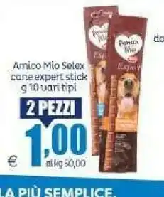 Elite Selex Amico Mio Cane Expert Stick offerta