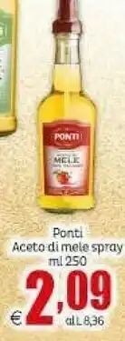 Elite Ponti Aceto Di Mele 250 G(ml) offerta