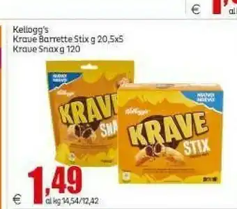 Elite Kellogg's - Krave Stix Choco Nut offerta