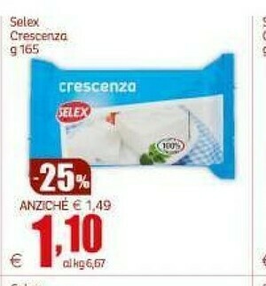 Elite Selex Crescenza offerta