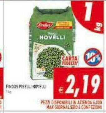 Gros Findus Piselli offerta