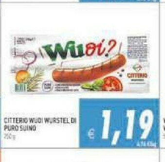 Gros Citterio Wurstel offerta
