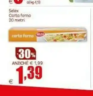 Elite Selex Carta Forno offerta