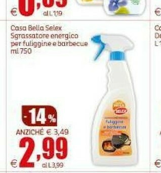 Elite Selex Casa Bella Sgrassatore Energico Per Fuliggine E Barbecue offerta