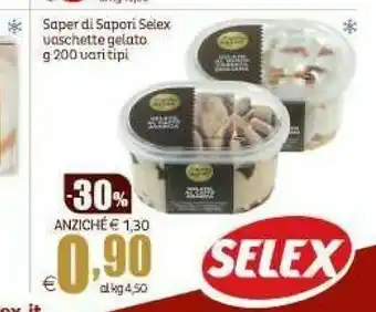 Elite Selex Saper Di Sapori Vaschette Gelato offerta