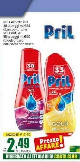 Elite Pril Gel Tutto In 1 offerta