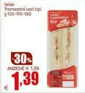 Elite Selex Tramezzini offerta