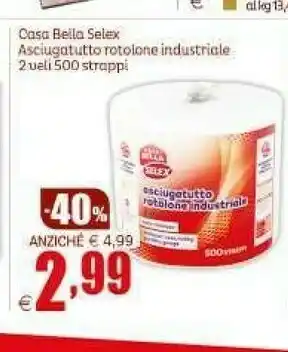 Elite Selex Asciugatutto Rotolone Industriale Casa Bella offerta